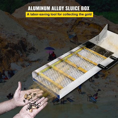 expanded metal sluice box|sluice boxes for mining.